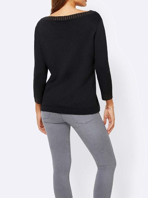 Пуловер, черный - Linea tesini фото 4