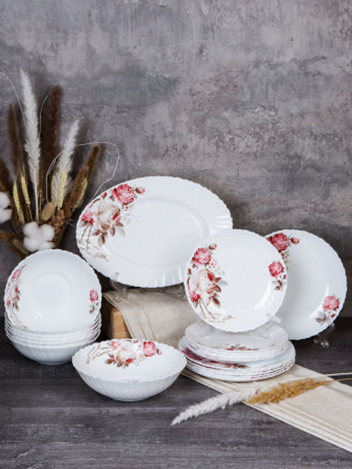 Столовый набор 20 предметов с блюдом / GRAY-20/758578120 (6916) /уп 2/Чайная роза - ГалеонТрейд фото 2