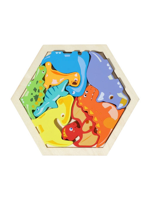 Головоломка рамка - вкладыш «Динозавры», 8 деталей
