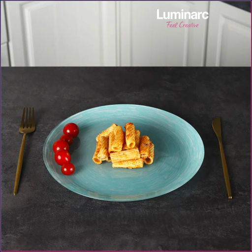 Тарелка обеденная БРАШМАНИЯ ТЮРКУАЗ 26см - Luminarc фото 6