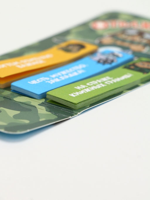 Цена за 3 шт. Набор "Отважные коты", мини ручка и стикеры-закладки 20 л