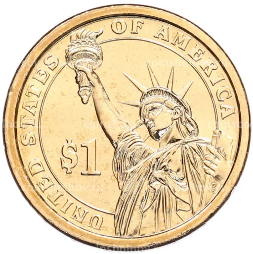 Монета 1 доллар 2012 года (Р) США 24-й президент США Гровер Кливленд