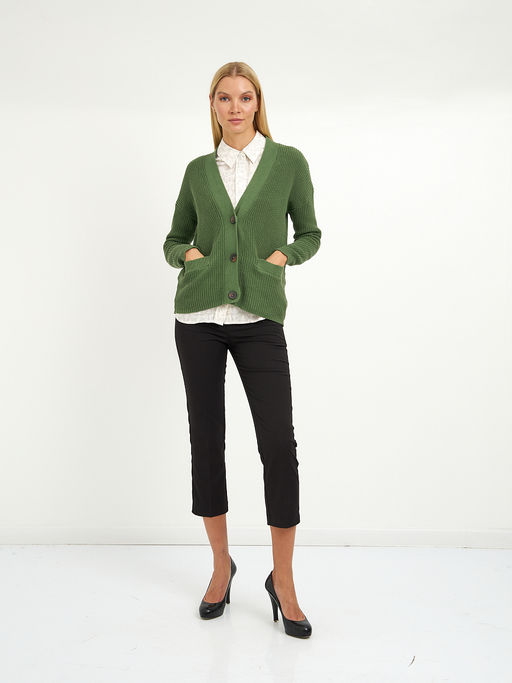 кардиган женский из хлопка с крупными пуговицами - Glenfield фото 2