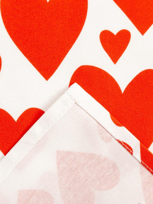 Цена за 2 шт. Полотенце «Этель» Red hearts 40×73 см, 100% хлопок, саржа 190 г/м²
