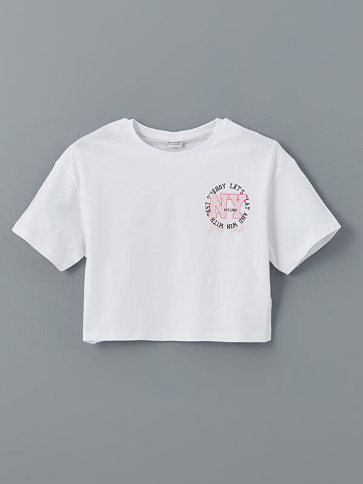 Bisiklet Yaka K?z ?ocuk Ti??rt 2li