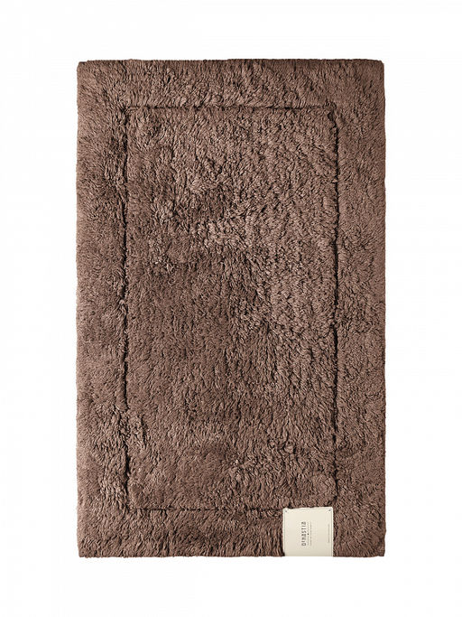 Коврик для ванной 50x80 коричневый вискоза, хлопок