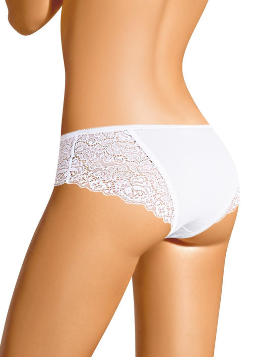 CLE B003к Трусы жен. Кружево хлопок белый - Clever wear фото 2