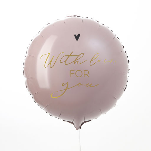 Цена за 5 шт. Воздушный шар фольгированный 18" With love for you