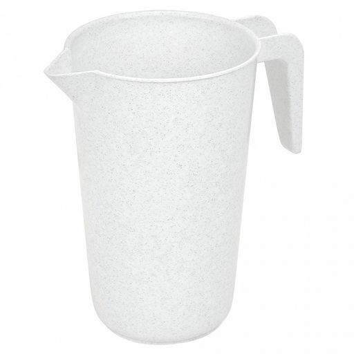 "Садовник" Кувшин пластмассовый 1,2л, h19,5см, белый мрамор, ГОСТ Р 50962-96 (Россия)