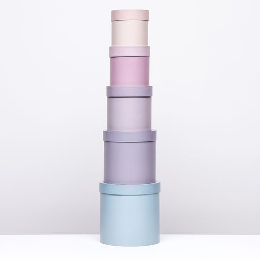 Набор круглых коробок №87, 5 в 1 Мэлани 23 х 23 х 23 - 13,5 х 13,5 х 13,5 см - Simaland фото 3