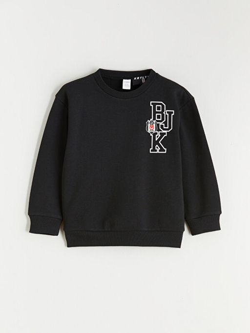 Be?ikta? Bask?l? Erkek ?ocuk Sweatshirt ve E?ofman Alt 2li