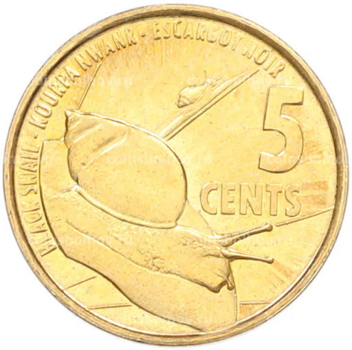 Монета 5 центов 2016 года Сейшелы