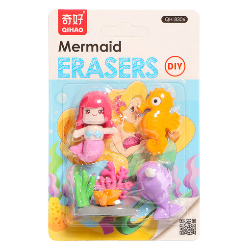 Игровой набор Русалочка, ластики фигурные, 4 шт., МИКС - Simaland фото 9