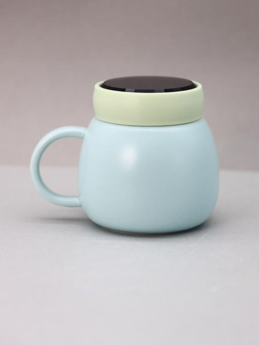 Кружка Emotions of a cat, green-blue (420 ml)