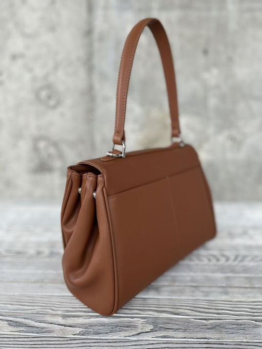 Женская кожаная сумка-портфель 8399-2 Рыжий - Sergio valentini фото 3