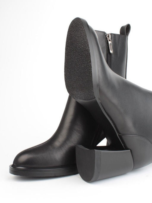 04-M3-L810 BLACK Ботинки зимние женские (натуральная кожа, натуральный мех)