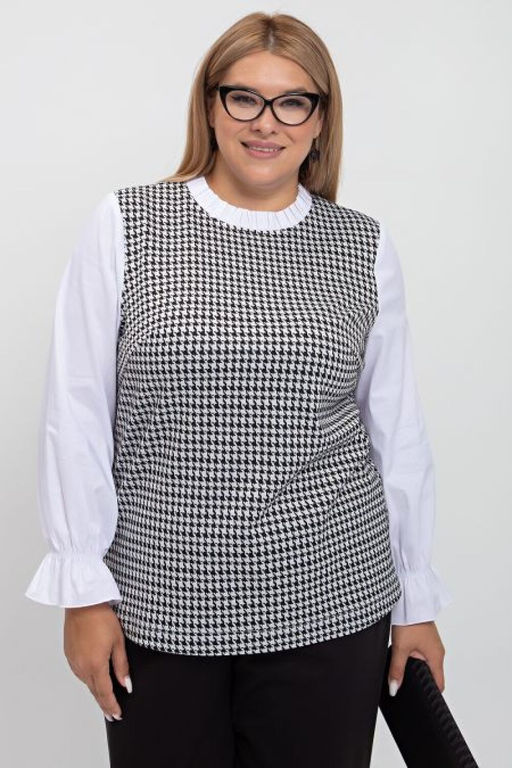 Блуза Luxury Moda 1236 бело-черный
