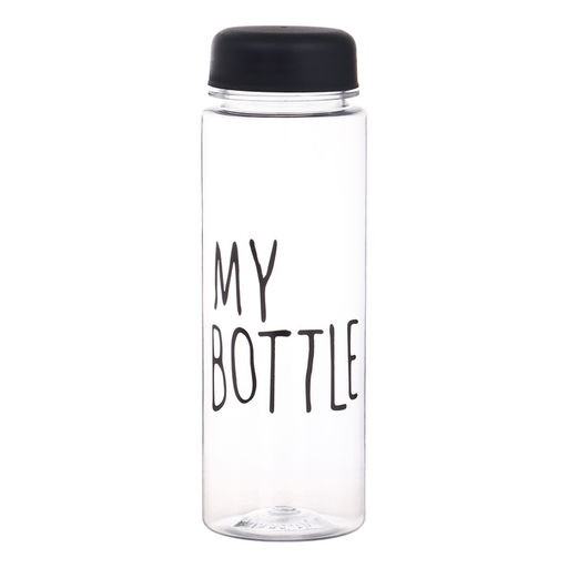 Бутылка для воды My bottle, 500 мл, 19.5×6 см, чехол в комплекте, черная