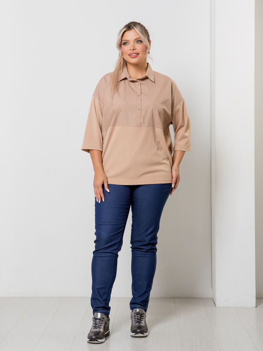Блузка 1420 песочный