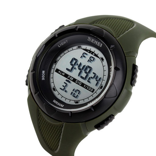 Часы наручные Skmei мужские электронные спортивные 1025army-green