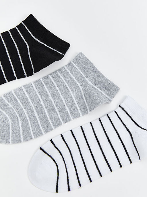 ?izgili Kad?n Patik ?orap 3l?