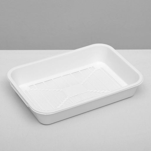 Туалет средний с сеткой 36×26×6.5 см, белый