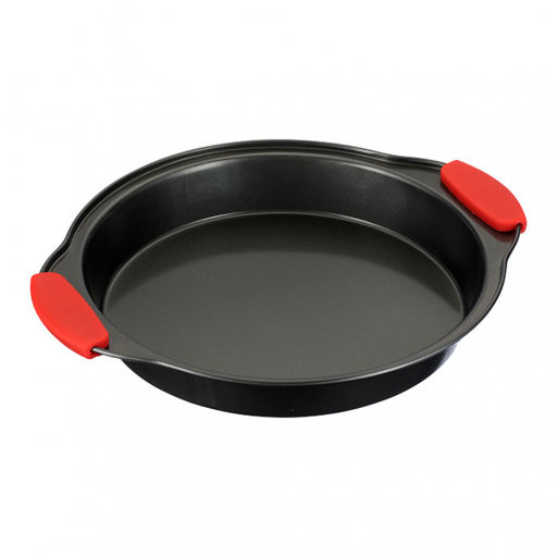 Форма для выпечки круглая 29*24,5*4см. Linea EASY Silicone алюминий арт. 64-4202