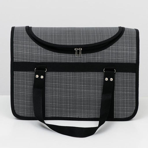 Сумка - переноска для животных, с люком, 40 х 25 х 27 см, микс цветов - Пижон фото 10