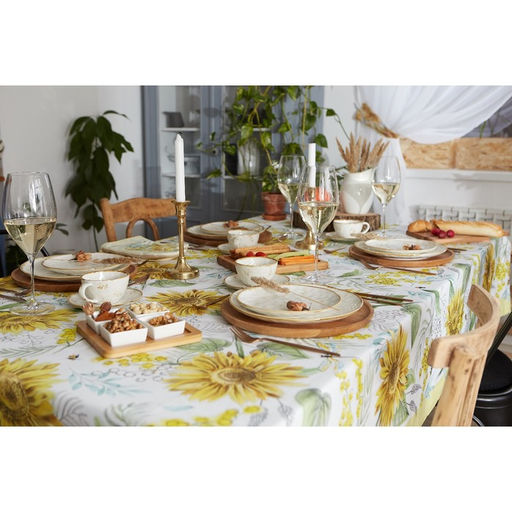 Скатерть Этель. Солнечные цветы, 180?147 см, 100% хлопок, саржа 190 г/м?