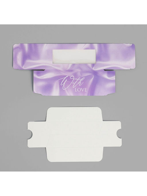 Цена за 5 шт. Коробка для макарун, кондитерская упаковка «Шёлк», 12×5.5×5.5 см