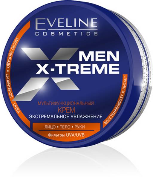 EVELINE MEN X-TREME Мультифункциональный крем, экстремальное увлажнение 200 мл