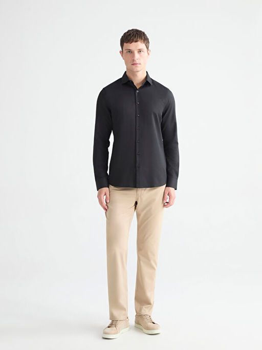 Slim Fit Uzun Kollu Arm?rl? Erkek G?mlek