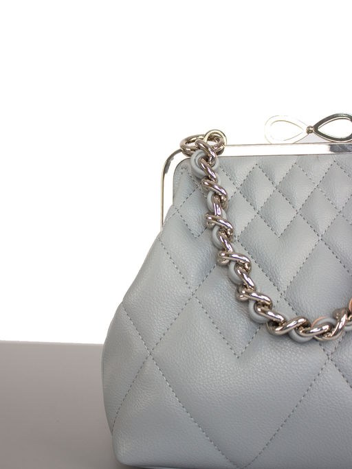 LACCOMA сумка Ева-Л815-серо-голубой эко кожа хлопок фото 3