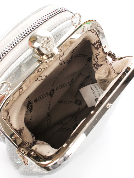 LACCOMA сумка Нефертити-Y2005-серебристый эко кожа хлопок