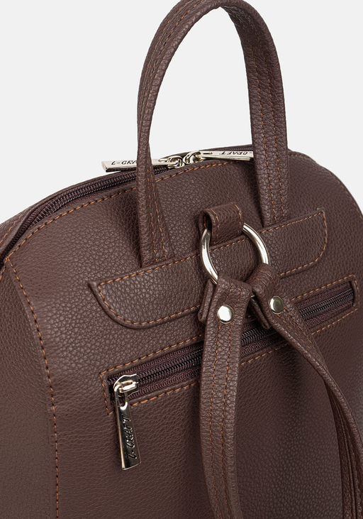 Рюкзак Модель №1528 | кожзам | зернистая | коричневый | Р900-2 | 31844 - L-craft фото 8