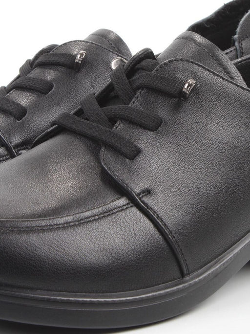 03-YDN15-22 BLACK Полуботинки женские (натуральная кожа)