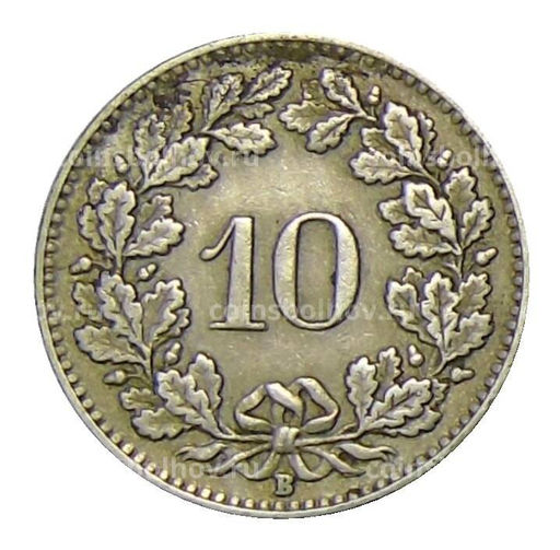 Монета 10 раппенов 1931 года Швейцария