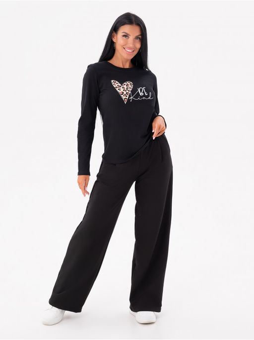 Лонгслив ВЕ женский черный - София фото 2