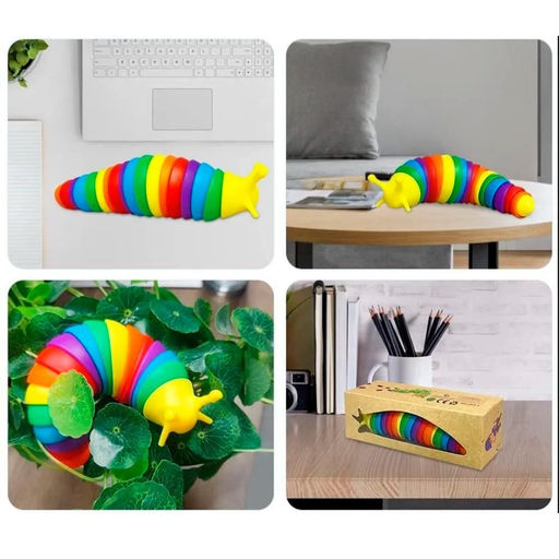 Игрушка антистресс головоломка Слизень Finger Slug ассорти - Buro фото 3