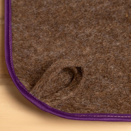 Коврик для бани темный с цветной окантовкой МИКС - Добропаровъ фото 3