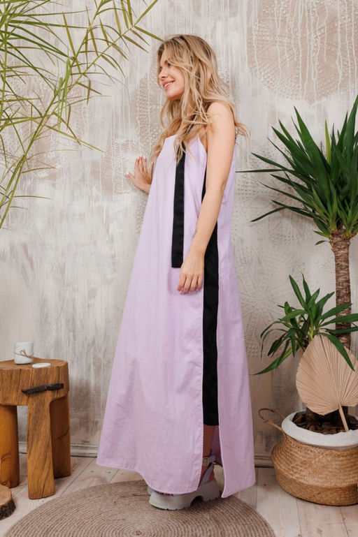 Платье AMORI 9717 лаванда-черный  фото 2