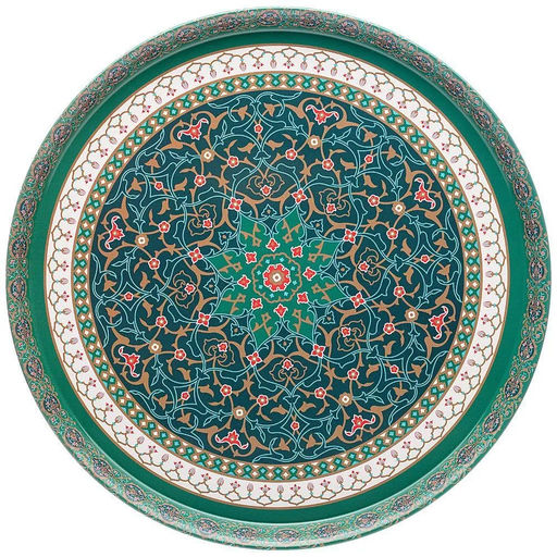 Поднос нерж. AGNESS 33*2,1 см "СУРА" арт. 898-036