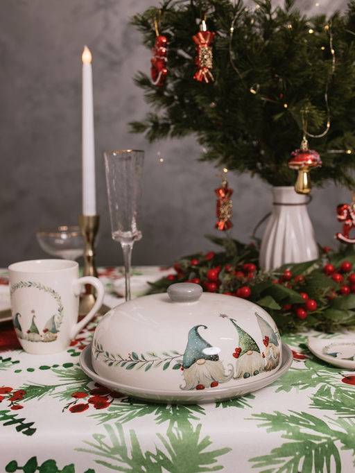 УЦЕНКА Блинница "Домашние гномики" 23,5x23,5х9,7 см