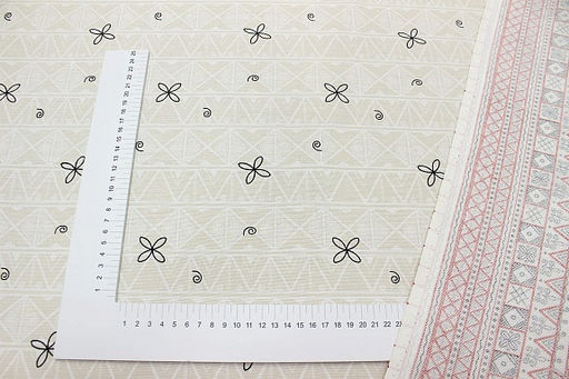 Рогожка Мезенская роспись - кони, ш.1.5м, хлопок-100%, 165гр/м.кв - Купава фото 4