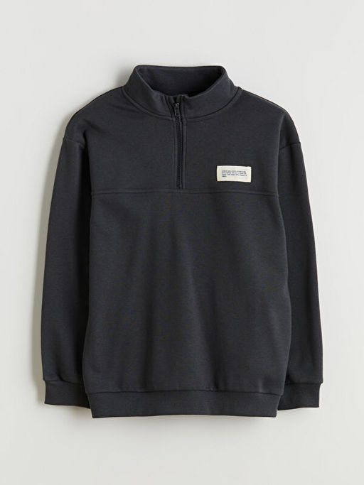 Dik Yaka Erkek ?ocuk Sweatshirt