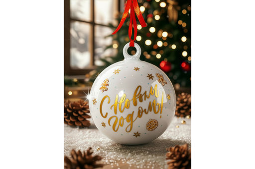 Ёлочная игрушка 10*10*11,8 см NEW BONE CHINA - Elan gallery фото 5