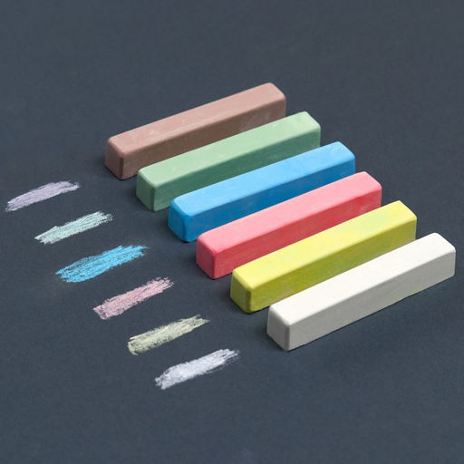 Цена за 8 шт. Мелки цветные школьные 6 шт. «Щенячий патруль», прямоугольные