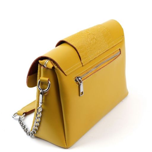 Женская кожаная сумка J005-220 Елоу - Sergio valentini фото 4