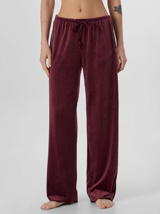 Комплект домашний женский велюровый бордовый - Mark formelle фото 8