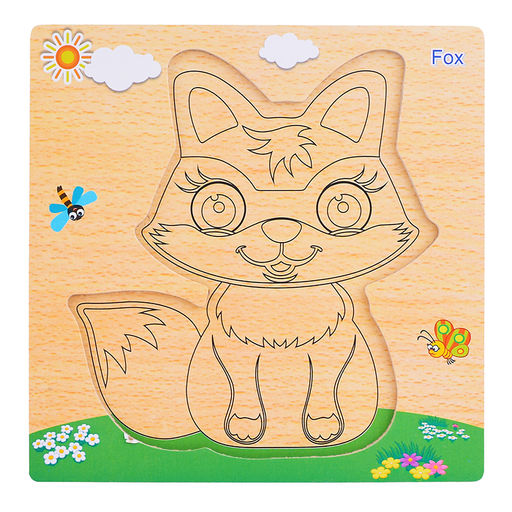 Пазл-вкладыш Лисичка - Щепочка фото 2